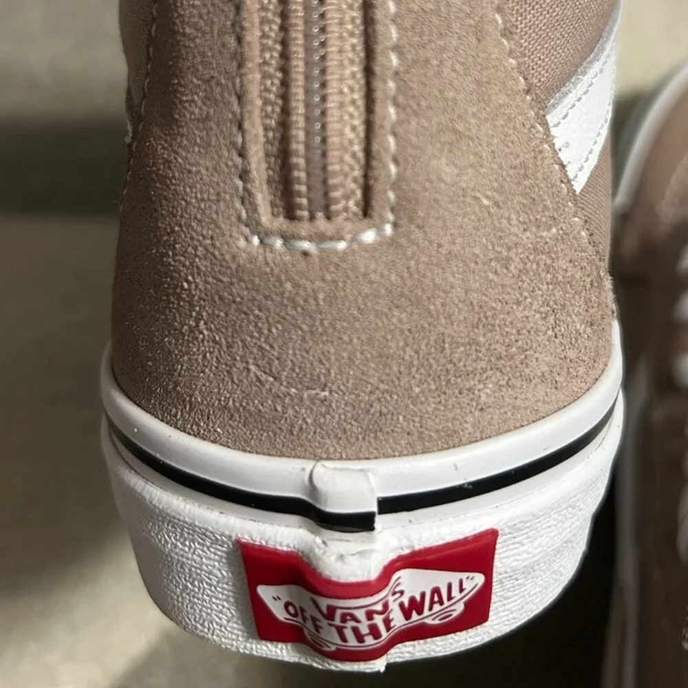 Vans Sk8-Hi Light Brown Zip Sneakers Men's 8/Women's 9.5 - Picture 7 of 12